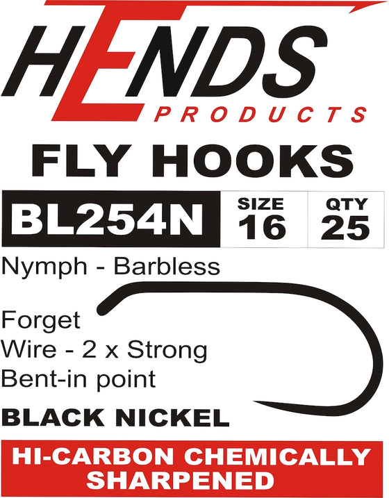 Hends Hook - Barbless - BL254N