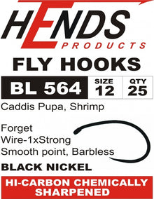  Hends Hook - BL564 - Caddis Pupa - Chironomid - Buzzer