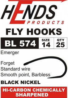  Hends Hook- Barbless- BL574 Emerger