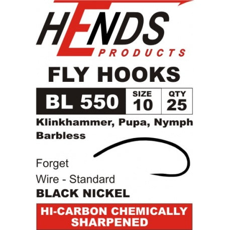 Hends Hook - BL550, Klinkhammer - Barbless – FLYLIFE CANADA