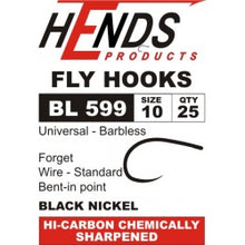  Hends Hook - BL599, Universal Hook - Barbless